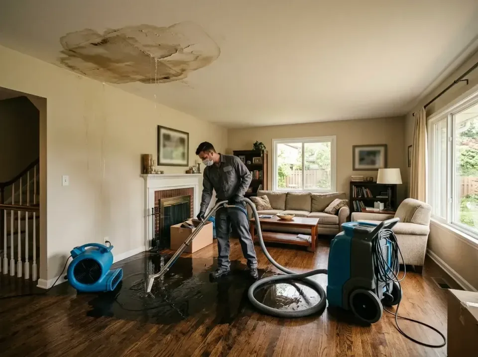 attic-pipe-burst-ceiling-drip-008 — frequently asked questions, Water Damage Restoration & Carpet Care in Carrollton, MO